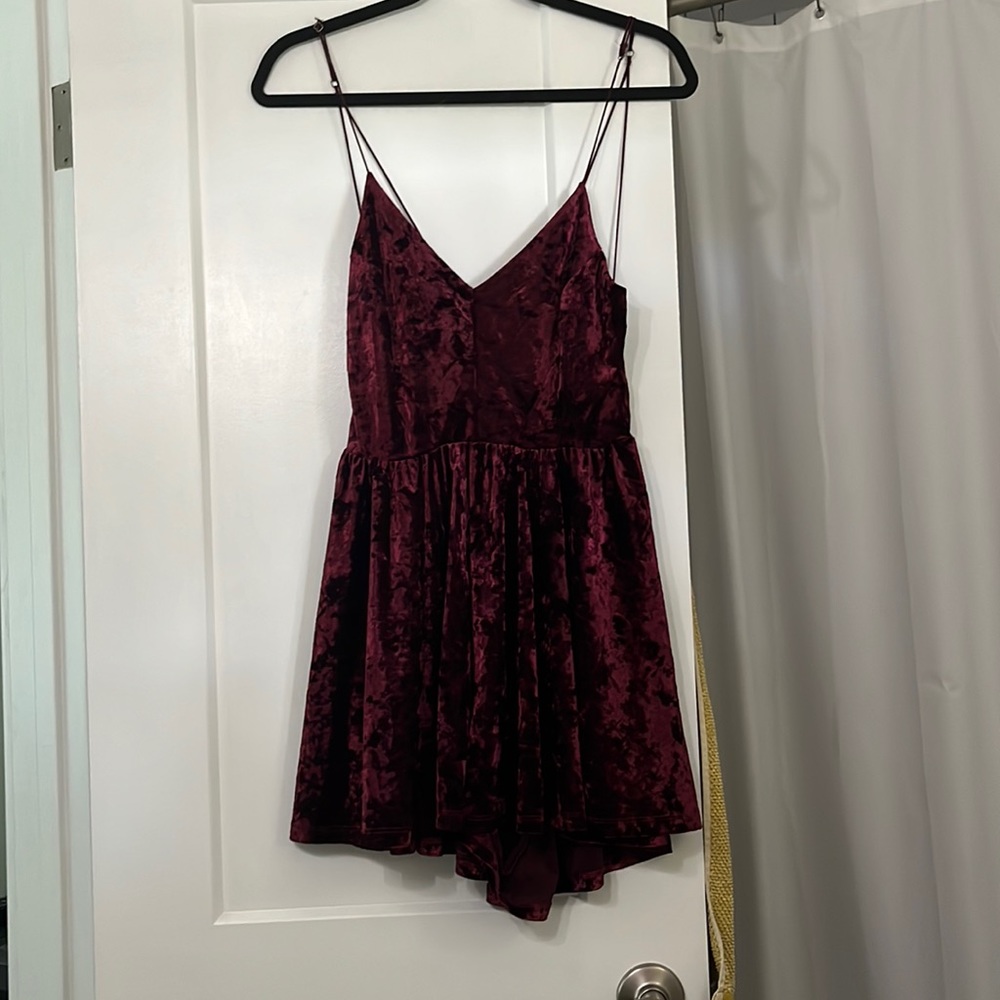 Urban Outfitters Velvet Romper